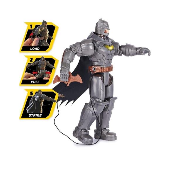 DC Comics Battle Strike Batman Talking Action Figure Deluxe 20 Phrases 12” - Picture 2 of 5